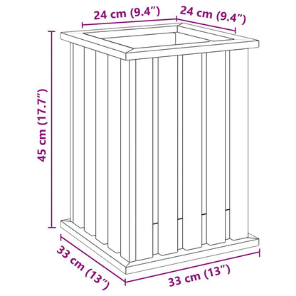 vidaXL Pflanzkästen Braun 33 x 33 x 45 cm Imprägniertes Kiefernholz