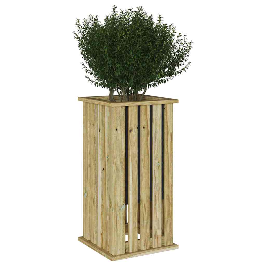 vidaXL Pflanzkästen Braun 33 x 33 x 65 cm Imprägniertes Kiefernholz