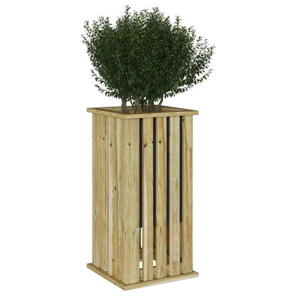 vidaXL Pflanzkästen Braun 33 x 33 x 65 cm Imprägniertes Kiefernholz