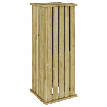 vidaXL Pflanzkästen Braun 33 x 33 x 85 cm Imprägniertes Kiefernholz