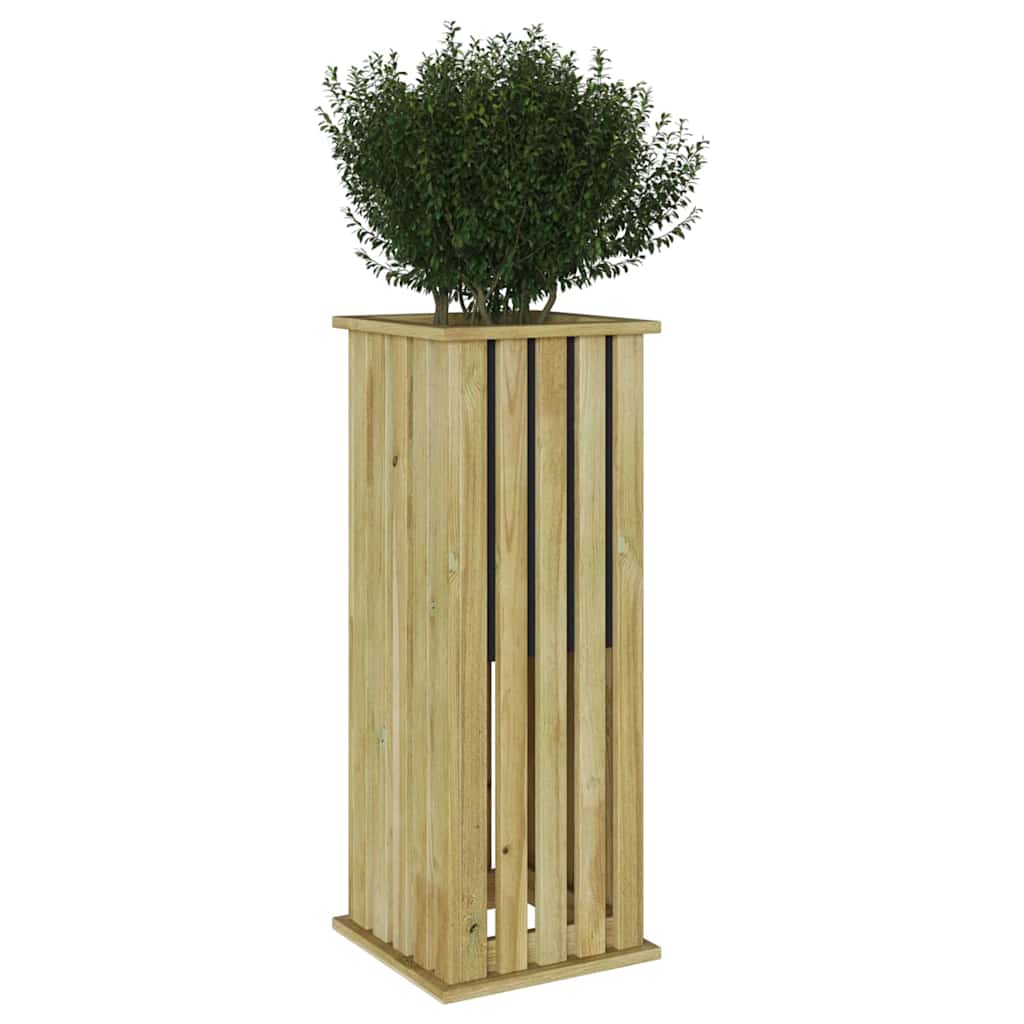 vidaXL Pflanzkästen Braun 33 x 33 x 85 cm Imprägniertes Kiefernholz