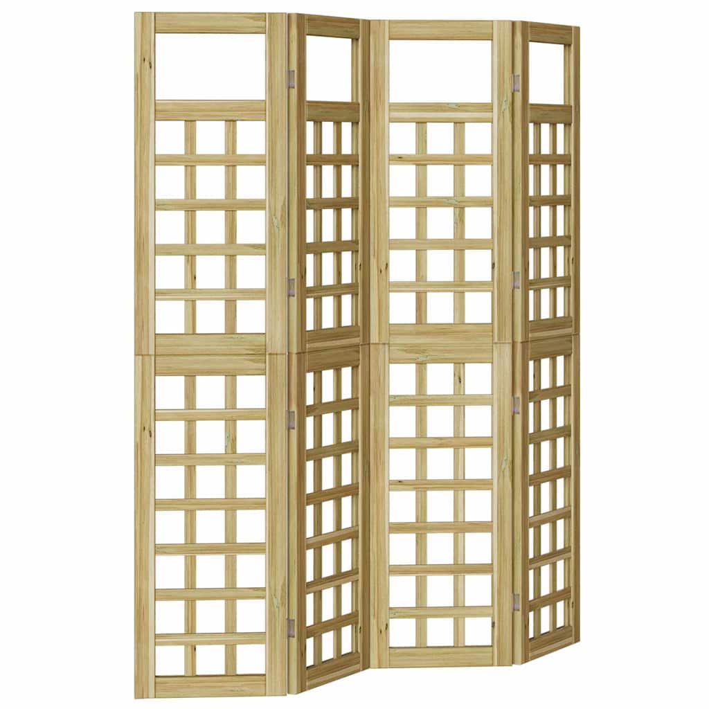 Sichtschutz Honigbraun 160 x 180 cm Massivholz Kiefer