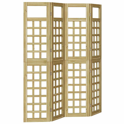 Sichtschutz Honigbraun 160 x 180 cm Massivholz Kiefer