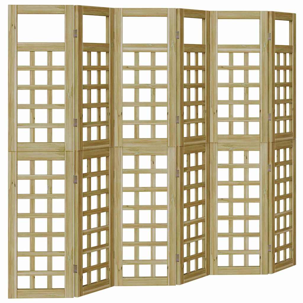 Sichtschutz Honigbraun 240 x 180 cm Massivholz Kiefer