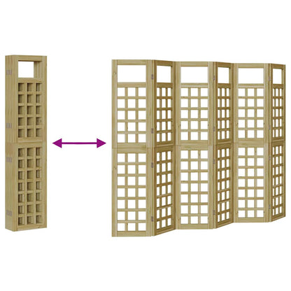 Sichtschutz Honigbraun 240 x 180 cm Massivholz Kiefer