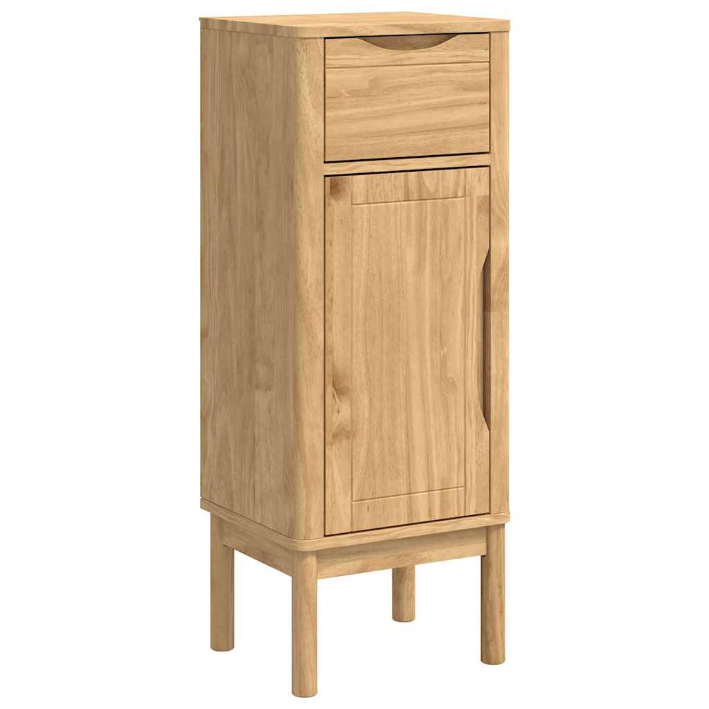 vidaXL Badezimmermöbel-Set FLORO 4 pcs Wachsbraun Massivholz Kiefer