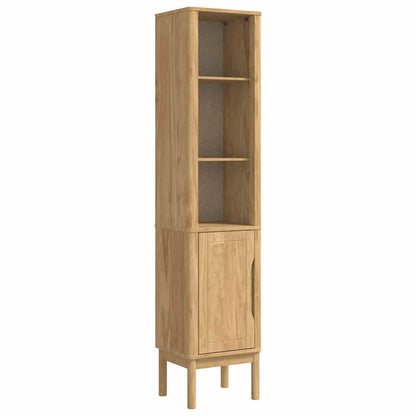 vidaXL Badezimmermöbel-Set FLORO 4 pcs Wachsbraun Massivholz Kiefer