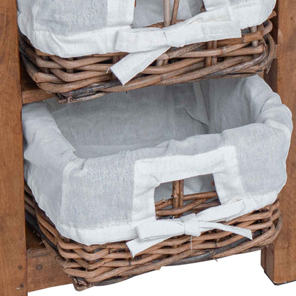 Beistelltisch Braun Massivholz Mahagoni