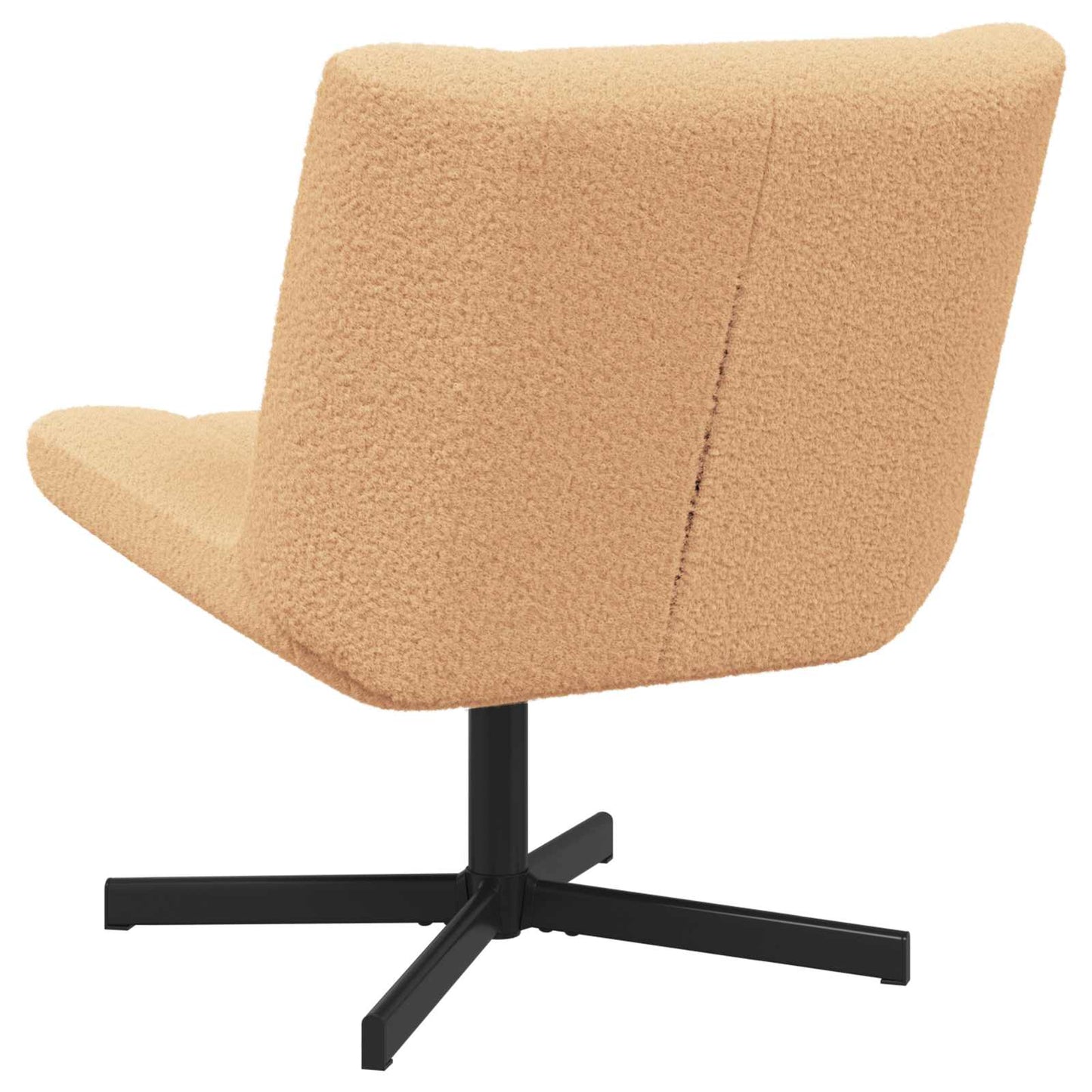 Drehstuhl Beige 63 x 75 x 76 cm Schafsleder