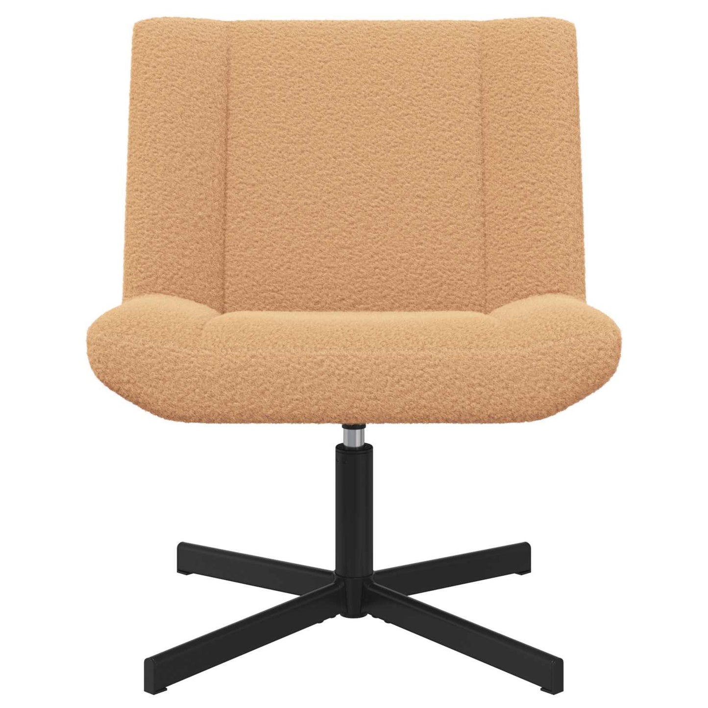 Drehstuhl Beige 63 x 75 x 76 cm Schafsleder