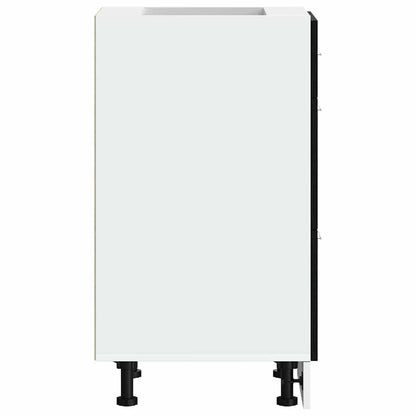 vidaXL Küchenunterschrank Schwarz Eichen-Optik 40 x 46 x 81.5 cm
