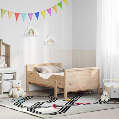 Bettrahmen mit Matratze Braun 80 x 200 cm Massives Kiefernholz