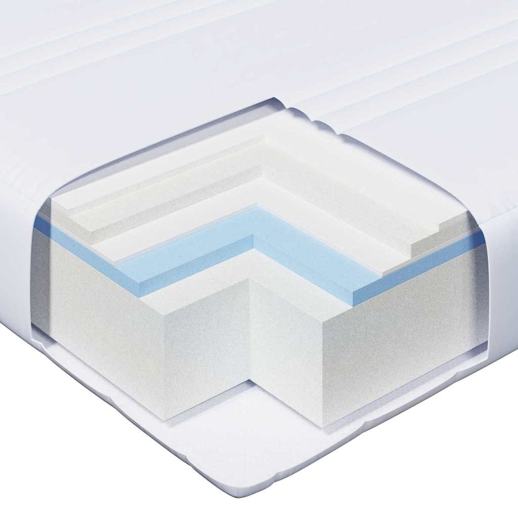 Bettrahmen mit Matratze Braun 80 x 200 cm Massives Kiefernholz