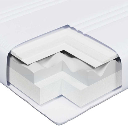 Bettrahmen mit Matratze Braun 80 x 200 cm Massives Kiefernholz