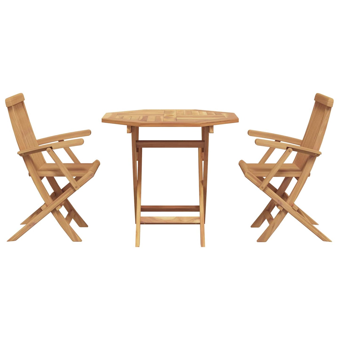 vidaXL Garten Essgruppe 3 pcs Braun Massivholz Akazie