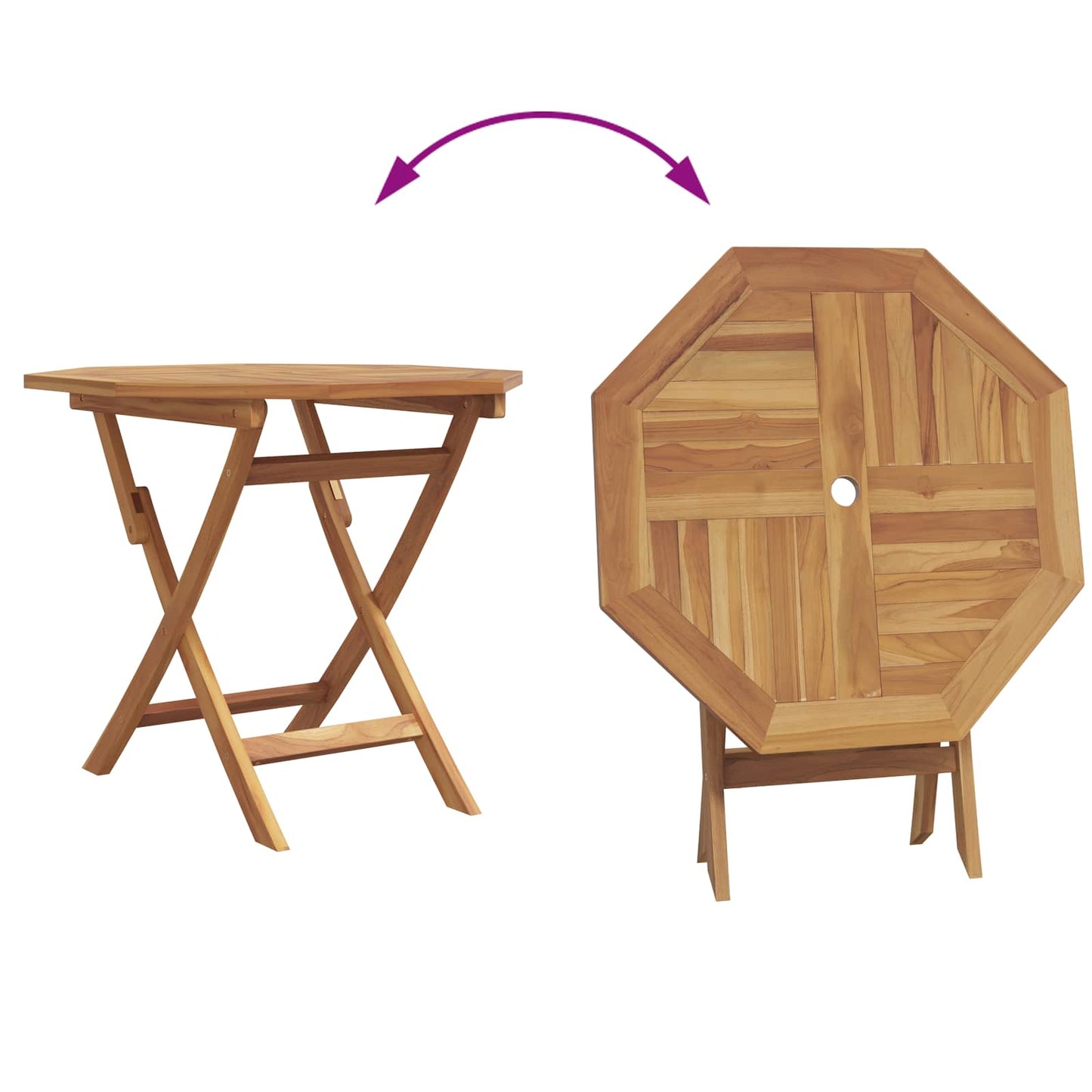 vidaXL Garten Essgruppe 3 pcs Braun Massivholz Akazie