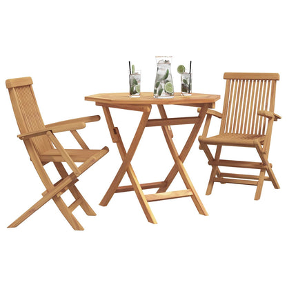 vidaXL Garten Essgruppe 3 pcs Braun Massivholz Akazie