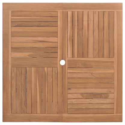vidaXL Garten Essgruppe 5 pcs Braun Massivholz Teak