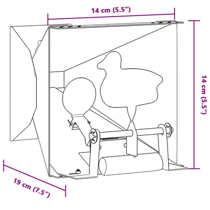 Kugelfang Grün 14 x 14 x 19 cm Stahl