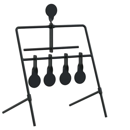 Zurücksetzbares Ziel Schwarz 40 x 34 x 53 cm Stahl