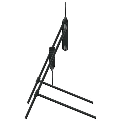 Zurücksetzbares Ziel Schwarz 40 x 34 x 53 cm Stahl