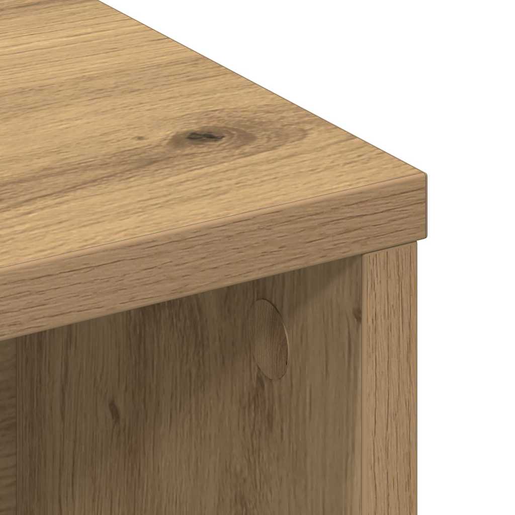 Kopfteil Schrank mit Regal Artisan-Eiche 100 x 19 x 103,5 cm