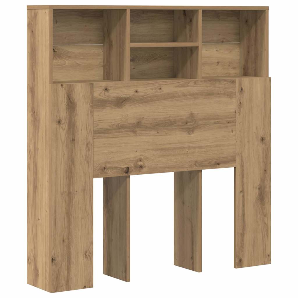 Kopfteil Schrank mit Regal Artisan-Eiche 100 x 19 x 103,5 cm
