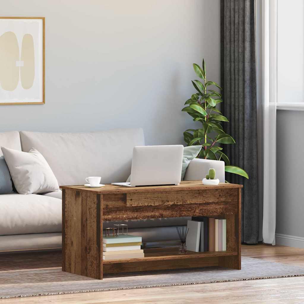 vidaXL Couchtisch Altholz 80 x 50,5 x 41,5 cm Holzwerkstoff