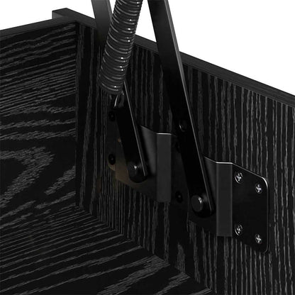 Couchtisch Schwarz Eichen-Optik 80 x 50,5 x 41,5 cm