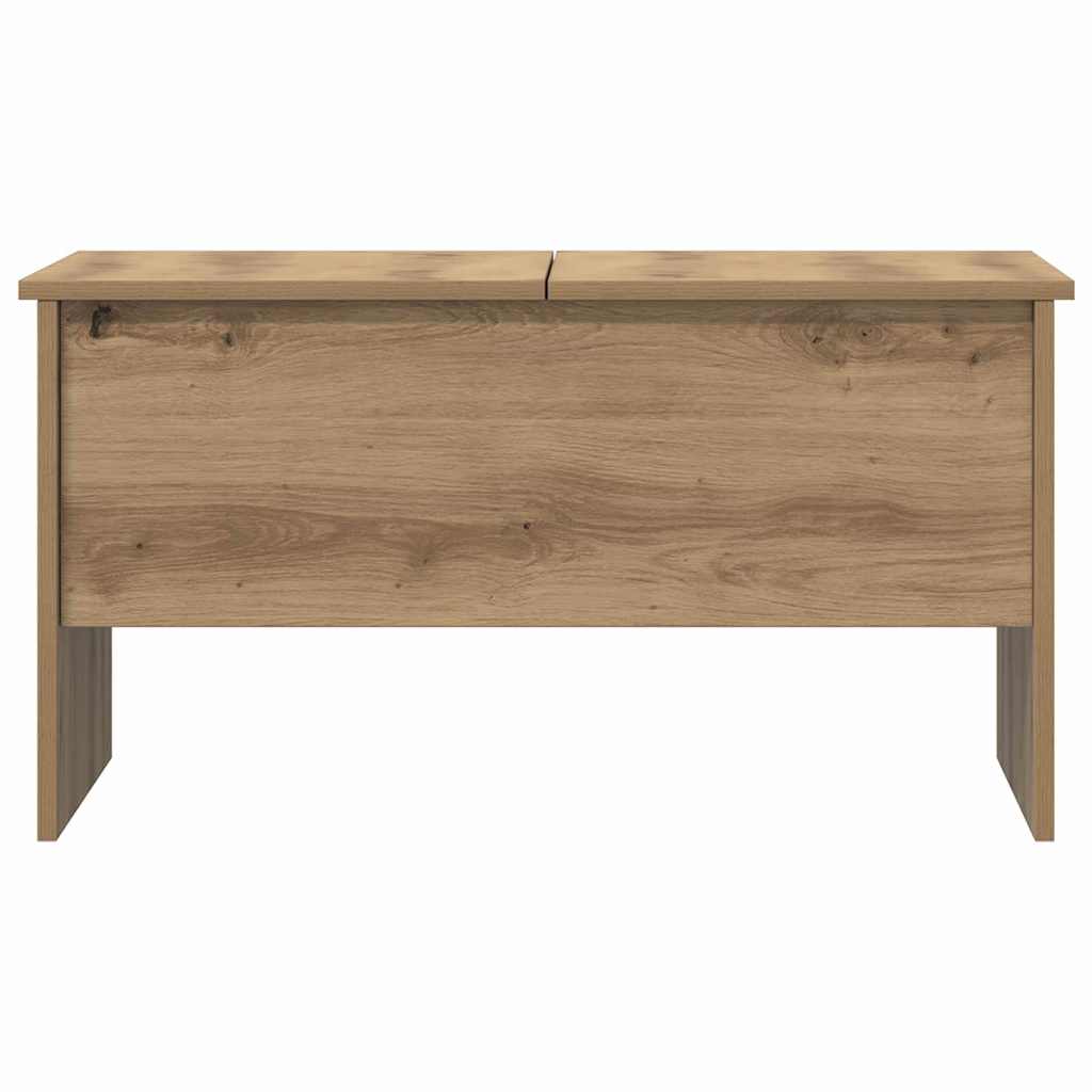 vidaXL Table basse chêne Artisan 102 x 50,5 x 46,5 cm bois d'ingénierie