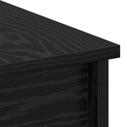 vidaXL Table basse noire aspect chêne 102 x 50,5 x 46,5 cm