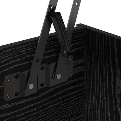 vidaXL Table basse noire aspect chêne 102 x 50,5 x 46,5 cm