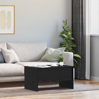 vidaXL Table basse noire aspect chêne 102 x 50,5 x 46,5 cm