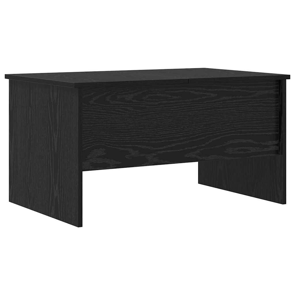 vidaXL Table basse noire aspect chêne 102 x 50,5 x 46,5 cm