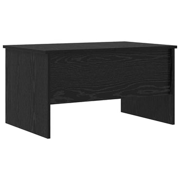 vidaXL Table basse noire aspect chêne 102 x 50,5 x 46,5 cm