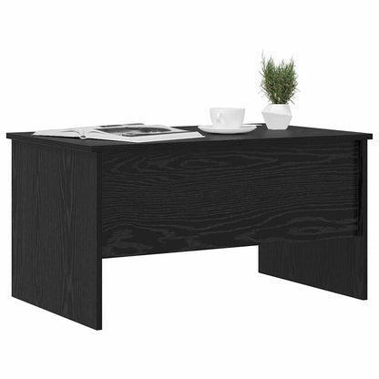 vidaXL Table basse noire aspect chêne 102 x 50,5 x 46,5 cm