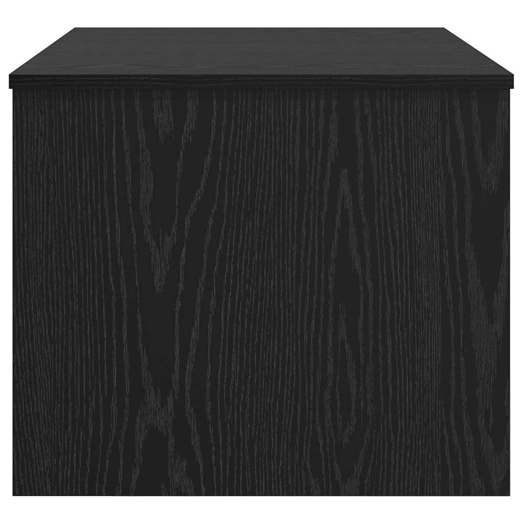 vidaXL Table basse noire aspect chêne 102 x 50,5 x 46,5 cm