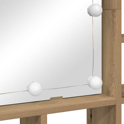 vidaXL Spiegelschrank Artisan-Eiche 91 x 15 x 76,5 cm Holzwerkstoff