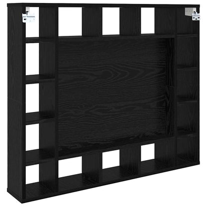 Spiegelschrank mit Regal Schwarz Eichen-Optik 91 x 15 x 76,5 cm