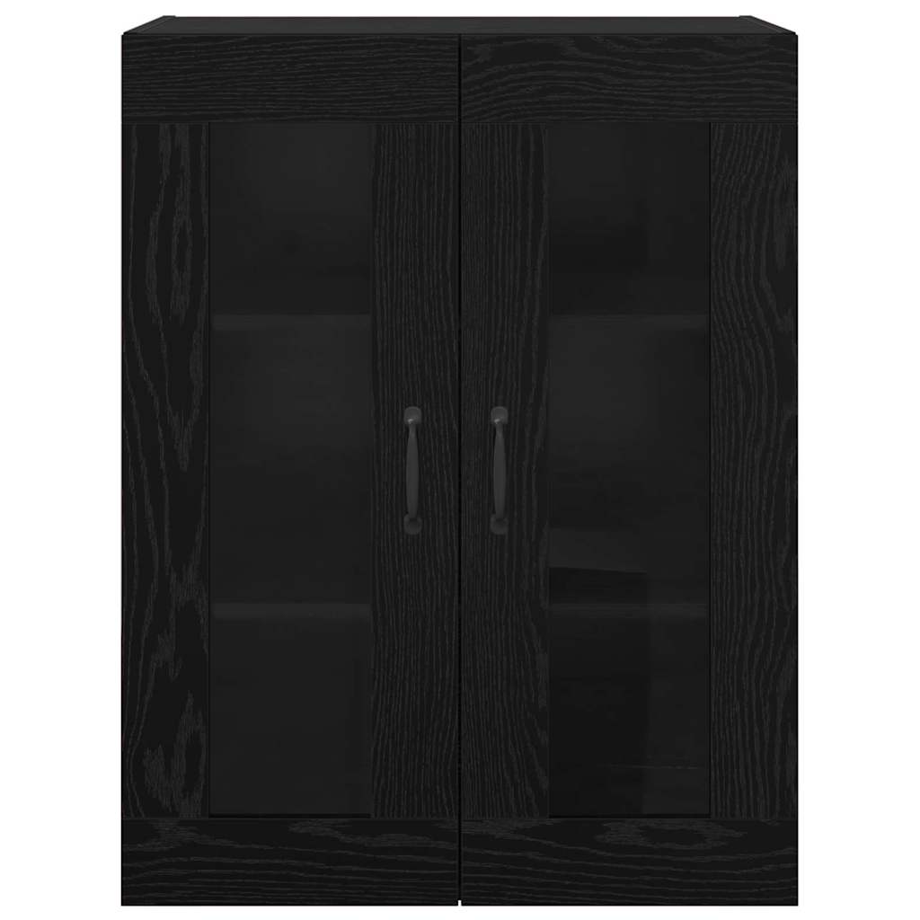 Hängeschrank Schwarz 69.5 x 34 x 90 cm Holzwerkstoff
