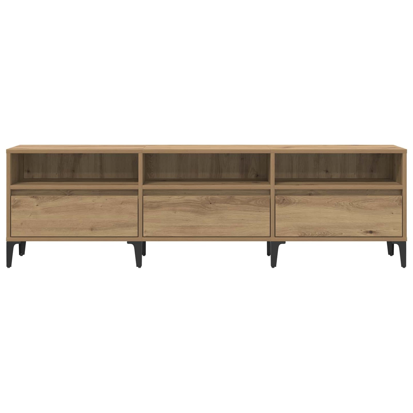 vidaXL TV-Schränk Artisan-Eiche 150 x 30 x 45 cm Verbundholz und Eisen