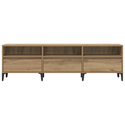 vidaXL TV-Schränk Artisan-Eiche 150 x 30 x 45 cm Verbundholz und Eisen