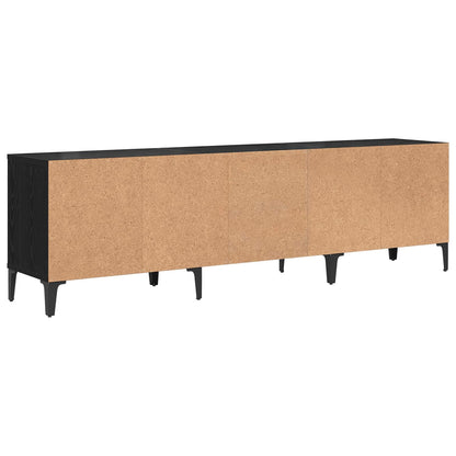 vidaXL TV-Schränk mit Schubladen Schwarz Eichen-Optik 150 x 30 x 45 cm