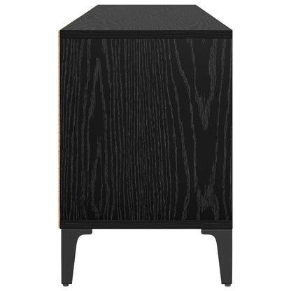vidaXL TV-Schränk mit Schubladen Schwarz Eichen-Optik 150 x 30 x 45 cm