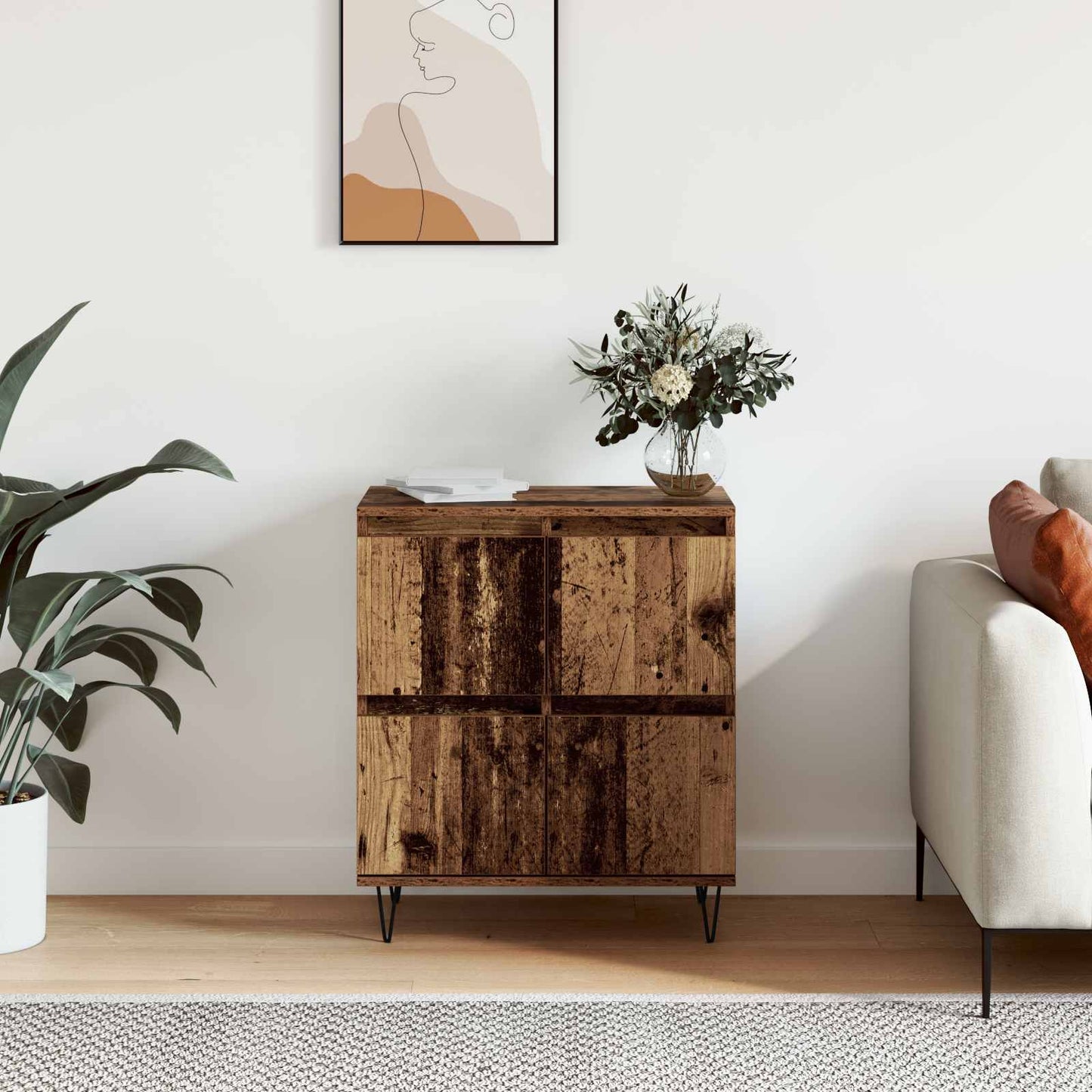 vidaXL Sideboard Altholz 60 x 35 x 70 cm
