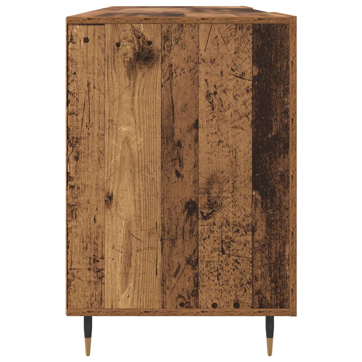 vidaXL Schreibtisch mit Regal Altholz 140 x 50 x 75 cm Holzwerkstoff