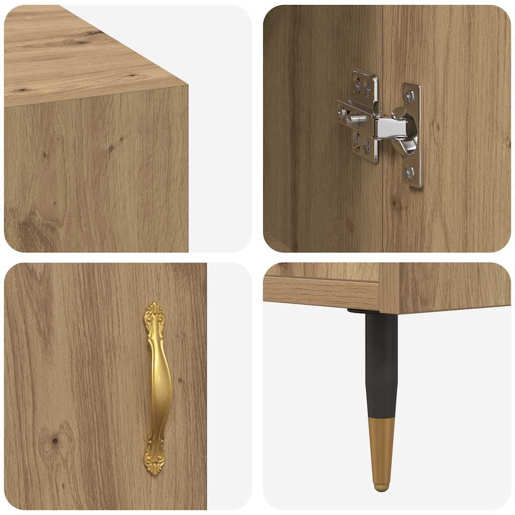 Schreibtisch Artisan-Eiche 140 x 50 x 75 cm Holzwerkstoff