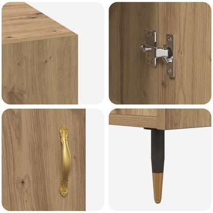 vidaXL Schreibtisch Artisan-Eiche 140 x 50 x 75 cm Holzwerkstoff