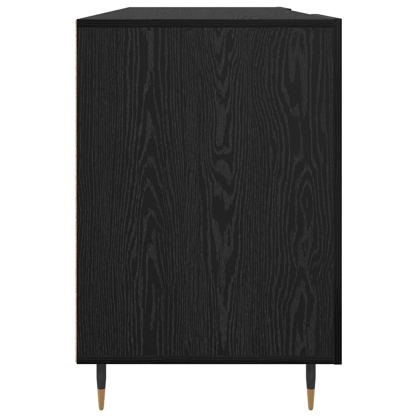 vidaXL Schreibtisch mit Regal Schwarz Eichen-Optik 140 x 50 x 75 cm