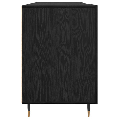 vidaXL Schreibtisch mit Regal Schwarz Eichen-Optik 140 x 50 x 75 cm